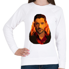 PRINTFASHION Lucifer - Női pulóver - Fehér