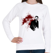 PRINTFASHION Lucifer - Női pulóver - Fehér női pulóver, kardigán