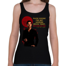 PRINTFASHION lucifer-quote4 - Női atléta - Fekete női trikó