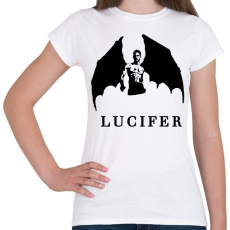 PRINTFASHION LUCIFER SZÁRNYAKKAL - Női póló - Fehér