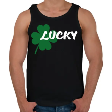 PRINTFASHION Lucky - páros - Férfi atléta - Fekete atléta, trikó