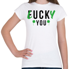PRINTFASHION Lucky you! - Női póló - Fehér női póló