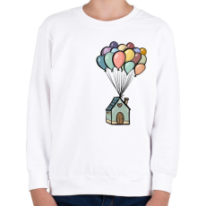 PRINTFASHION Lufis ház - Gyerek pulóver - Fehér