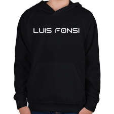 PRINTFASHION LUIS FONSI - Gyerek kapucnis pulóver - Fekete gyerek pulóver, kardigán