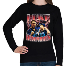 PRINTFASHION Luke Humphries - darts - Női pulóver - Fekete