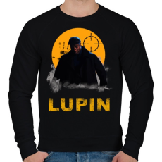 PRINTFASHION LUPIN - Férfi pulóver - Fekete