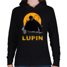 PRINTFASHION LUPIN - Női kapucnis pulóver - Fekete