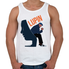 PRINTFASHION Lupin - Székben ülve - Férfi atléta - Fehér atléta, trikó