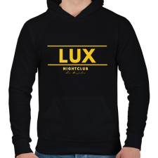 PRINTFASHION lux nightclub - Férfi kapucnis pulóver - Fekete férfi pulóver, kardigán