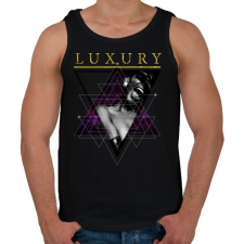 PRINTFASHION Luxus - Férfi atléta - Fekete atléta, trikó