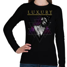 PRINTFASHION Luxus - Női hosszú ujjú póló - Fekete női póló