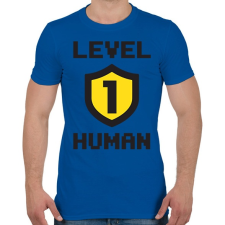 PRINTFASHION LVL 1 - Férfi póló - Királykék férfi póló