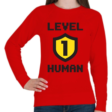 PRINTFASHION LVL 1 - Női pulóver - Piros női pulóver, kardigán