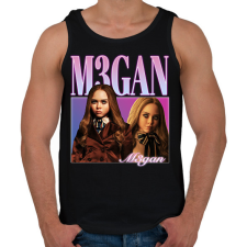 PRINTFASHION M3gan - Férfi atléta - Fekete atléta, trikó