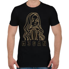 PRINTFASHION M3gan - Férfi póló - Fekete