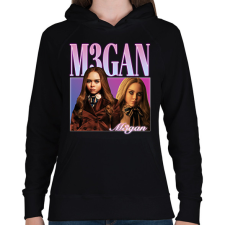 PRINTFASHION M3gan - Női kapucnis pulóver - Fekete női pulóver, kardigán