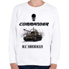 PRINTFASHION m4 sherman - Gyerek pulóver - Fehér