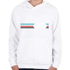 PRINTFASHION M Bike - Gyerek kapucnis pulóver - Fehér