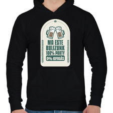 PRINTFASHION Ma este bulizunk - Férfi kapucnis pulóver - Fekete férfi pulóver, kardigán