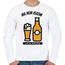 PRINTFASHION Ma nem iszom le a pólóm - Férfi pulóver - Fehér férfi pulóver, kardigán