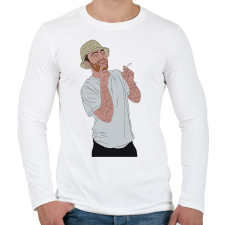 PRINTFASHION Mac miller - Férfi hosszú ujjú póló - Fehér férfi póló