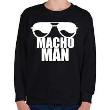 PRINTFASHION Macho Man 2 - Gyerek pulóver - Fekete gyerek pulóver, kardigán