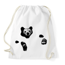 PRINTFASHION Maci a vízben - Sportzsák, Tornazsák - Fehér tornazsák