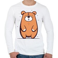 PRINTFASHION Maci - Férfi hosszú ujjú póló - Fehér férfi póló