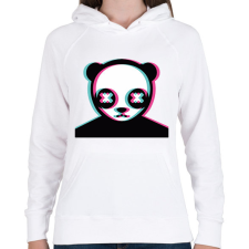 PRINTFASHION Maci freak ijesztő arc - Női kapucnis pulóver - Fehér női pulóver, kardigán