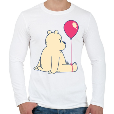 PRINTFASHION Maci lufival - Férfi hosszú ujjú póló - Fehér