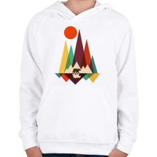 PRINTFASHION macika - Gyerek kapucnis pulóver - Fehér gyerek pulóver, kardigán