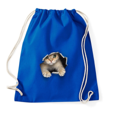 PRINTFASHION macsek macska - Sportzsák, Tornazsák - Bright royal tornazsák