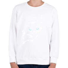 PRINTFASHION Macska a pólóban - Gyerek pulóver - Fehér