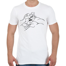 PRINTFASHION Macska-álom - Férfi póló - Fehér férfi póló