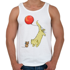 PRINTFASHION Macska és egér - Férfi atléta - Fehér atléta, trikó