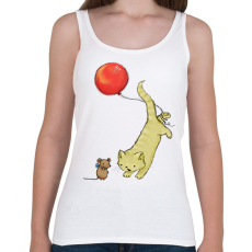 PRINTFASHION Macska és egér - Női atléta - Fehér