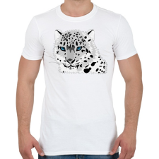 PRINTFASHION Macska - Férfi póló - Fehér férfi póló