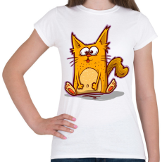 PRINTFASHION Macska - Női póló - Fehér