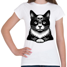 PRINTFASHION Macska  - Női póló - Fehér női póló