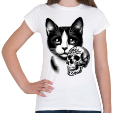 PRINTFASHION Macska  - Női póló - Fehér