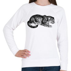 PRINTFASHION Macska - Női pulóver - Fehér