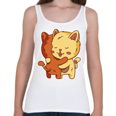 PRINTFASHION Macska ölelés - Női atléta - Fehér