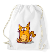PRINTFASHION Macska - Sportzsák, Tornazsák - Fehér