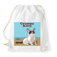 PRINTFASHION Macska - Sportzsák, Tornazsák - Fehér tornazsák