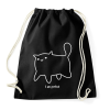 PRINTFASHION Macska - Sportzsák, Tornazsák - Fekete