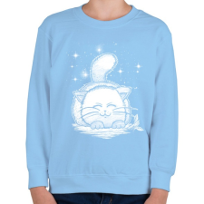 PRINTFASHION Macskaálom - Gyerek pulóver - Világoskék gyerek pulóver, kardigán