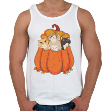 PRINTFASHION Macskák tökben - Férfi atléta - Fehér atléta, trikó