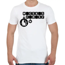 PRINTFASHION Macskás Fadísz logo - Férfi póló - Fehér férfi póló