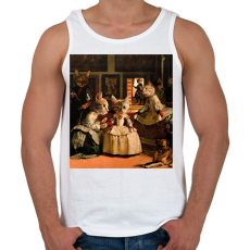 PRINTFASHION Macskás festmény - Férfi atléta - Fehér