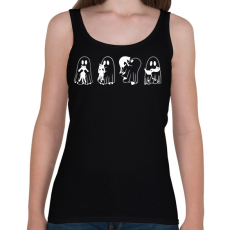 PRINTFASHION Macskás szellem - Női atléta - Fekete